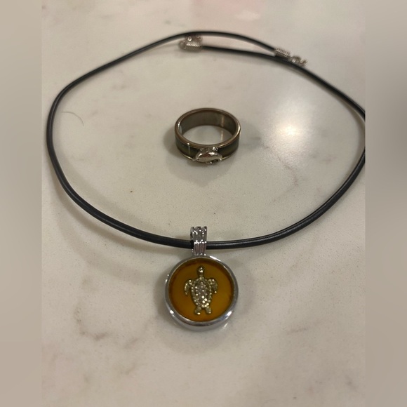 90s Mood Ring / Mood Necklace Duo - Yes they still work!! - Picture 2 of 3